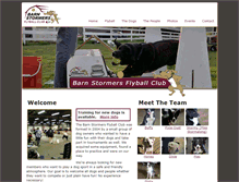 Tablet Screenshot of barnstormersflyball.org